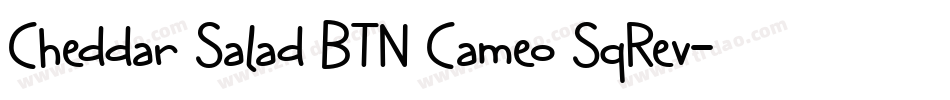 Cheddar Salad BTN Cameo SqRev字体转换